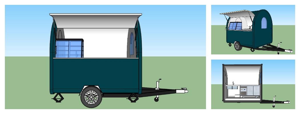 mobile bakery trailer design